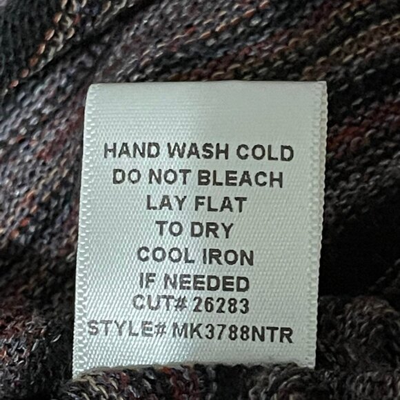 Willow & Clay Size Medium/Large Purple Striped Open-Front Cardigan - Picture 8 of 9